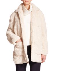 opening ceremony shearling jacket