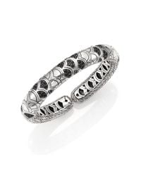 John Hardy | Metallic Naga Black Sapphire & Sterling Silver Slim Flex Cuff Bracelet | Lyst