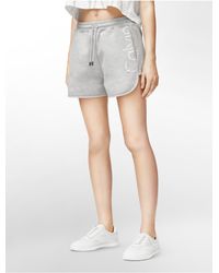 calvin klein sweat shorts womens