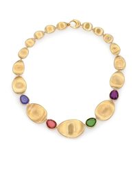 Marco Bicego | Metallic Unico Multicolor Tourmaline & 18k Yellow Gold Collar Necklace | Lyst