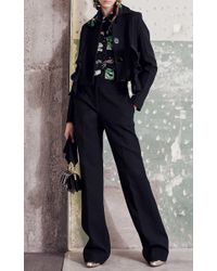 Marni Black Cotton Crepe Ruffle Jacket