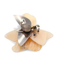 Marni | Natural Horn Petal Brooch | Lyst
