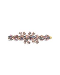 Erickson Beamon | Multicolor 'botanical Garden' Swarovski Crystal Floral Bracelet | Lyst