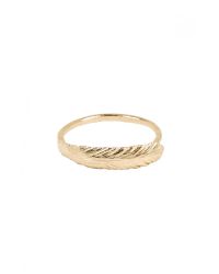 Jane Pope Jewelry | Metallic Gold Feather Ring | Lyst