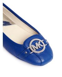 Michael kors blue flats Clearance
