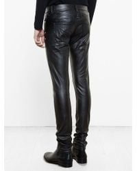 saint laurent leather pants mens