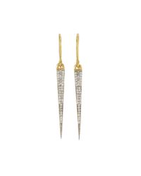 Melinda Maria | Metallic Lillian Pave Earrings | Lyst