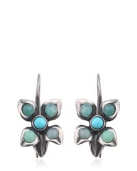 Bottega Veneta | Blue Flower Stones Earrings | Lyst