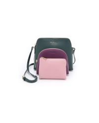 Furla Green Boheme Cross Body Bag - Petrolio/aubergine/rose