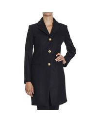 Love Moschino | Black Coat | Lyst