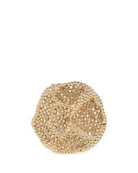 Chloé | Metallic 'eleanor' Crystal Pavé Flower Ring | Lyst