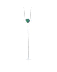 Anne Sisteron - Metallic 14kt White Gold Diamond Opal Lariat Flirt Necklace - Lyst