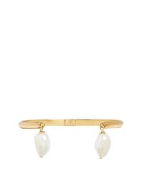 Ela Stone | Metallic 'Jonc' Baroque Pearl Cuff | Lyst