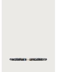 Ferragamo Armband mit falkenauge (m) - Grau