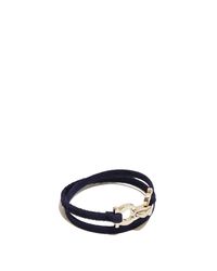 Ferragamo - Blue Gancini Canvas Rope Bracelet - Lyst
