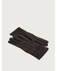 Ferragamo Lined Nappa Gloves - Red