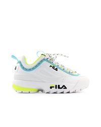 chaussure fila jaune fluo