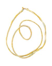 Alyssa Norton - Yellow Silk Rhinestone Wrap - Lyst