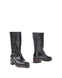 Eva Turner Black Ankle Boots