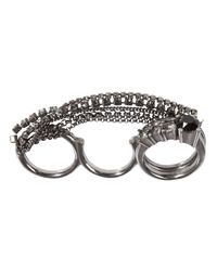 Dorothee Schumacher - Gray Solitaire Triple Ring - Lyst