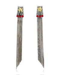 Iosselliani | Metallic Full Metal Jewels Earrings | Lyst