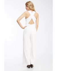 criss cross back jumpsuit