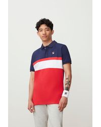 fila polo mens blue