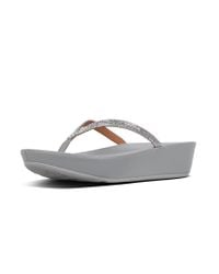 fitflop cova metallic silver