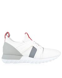 Moncler Neoprene Emilien Low Top Trainers in White for Men - Lyst