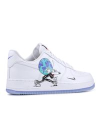 Nike Air Force 1 Flyleather Qs Sneakers in White/Black (White) for Men - Lyst