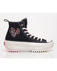 converse platform embroidered heart