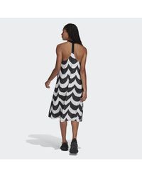 adidas Originals Synthetic Marimekko Midi Tank Dress in Black | Lyst