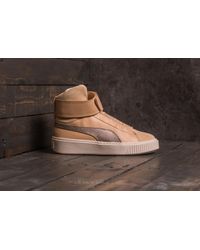 puma basket platform outfit
