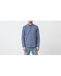 Carhartt WIP Blue Lanark Shirt Lanark Check/ Regatta for men