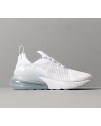 nike air max 270 gs white white metallic silver