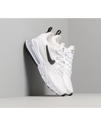 Nike W Air Max 270 React White Black Metallic Silver Lyst Nike W Air Max 270 React White Black Metallic Silver Lyst