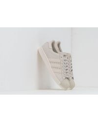 adidas Originals Rubber Adidas Superstar 80s W Cream Brown/ Cream Brown/  Off White - Lyst