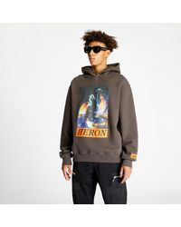 heron preston hoodie grey