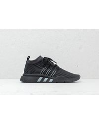 adidas eqt support mid adv primeknit black carbon solar yellow