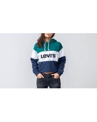 levis raw cut cb crop hoodie