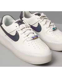 Nike Women's Air Force 1 Sage Low LX Spruce Aura/Blank-White - AR5409-003 |  Sneaker District
