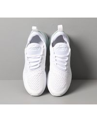 nike air max 270 gs white white metallic silver