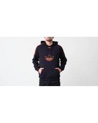 adidas flock trefoil hoodie
