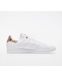 adidas Originals Adidas Stan Smith W Ftw White/ Scarlet/ Gold Metalic - Lyst