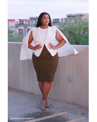 women's plus size cape coat