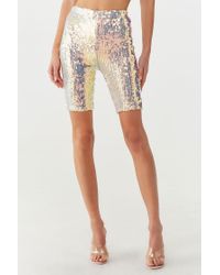 glitter biker shorts