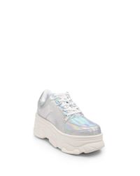 iridescent platform sneakers