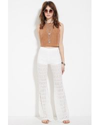 crochet flared pants