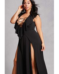 plus size m slit dress