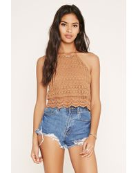 crochet halter top forever 21